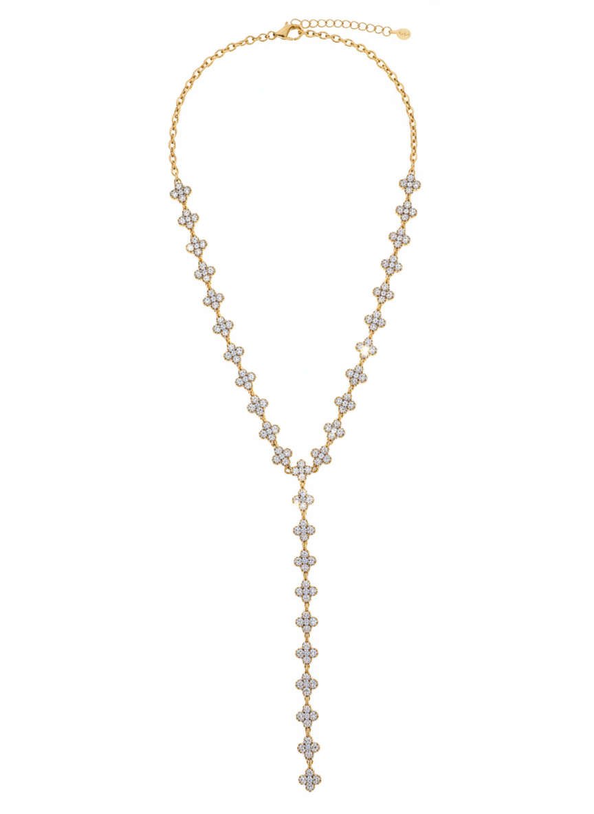 Collier Flowers White