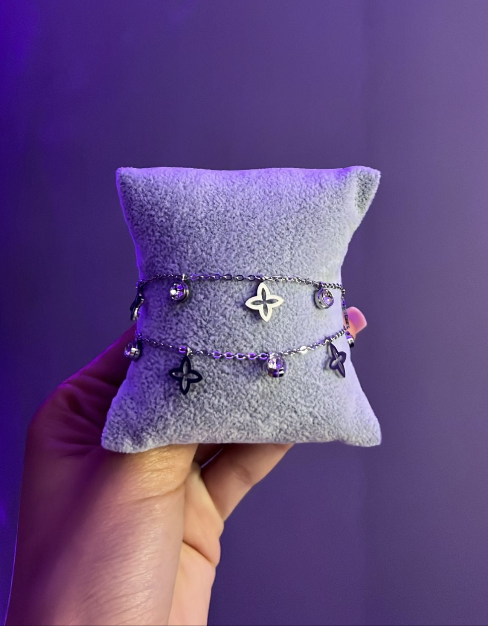 Bracelet Etoiles couleur argent