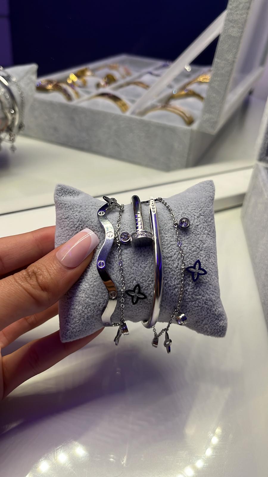 Bracelet Clou couleur Argent