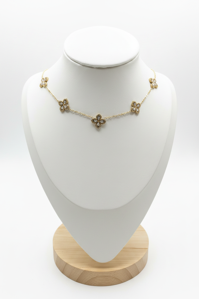 Collier Jasmine Blanc