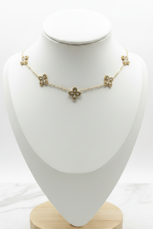 Collier Jasmine Blanc