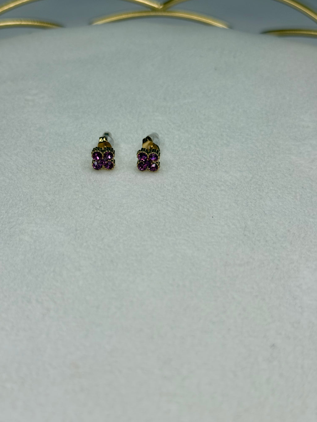 Boucles Flower Rose foncé