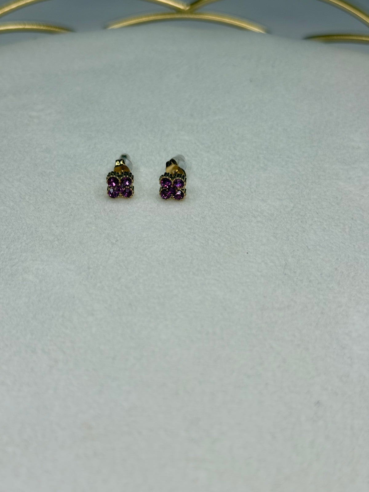 Boucles Flower Rose foncé