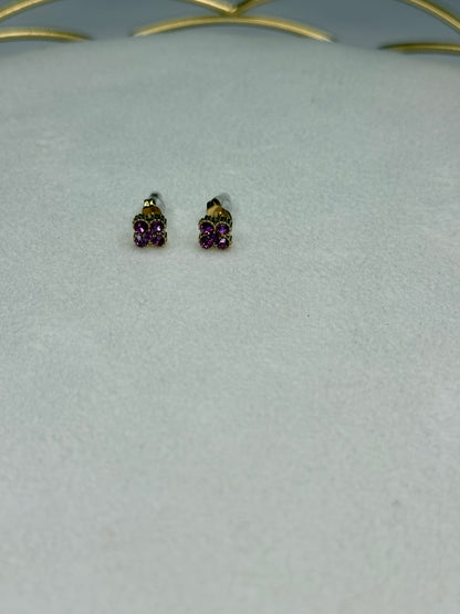 Boucles Flower Rose foncé