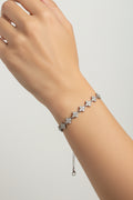 Bracelet Flowers Argenté