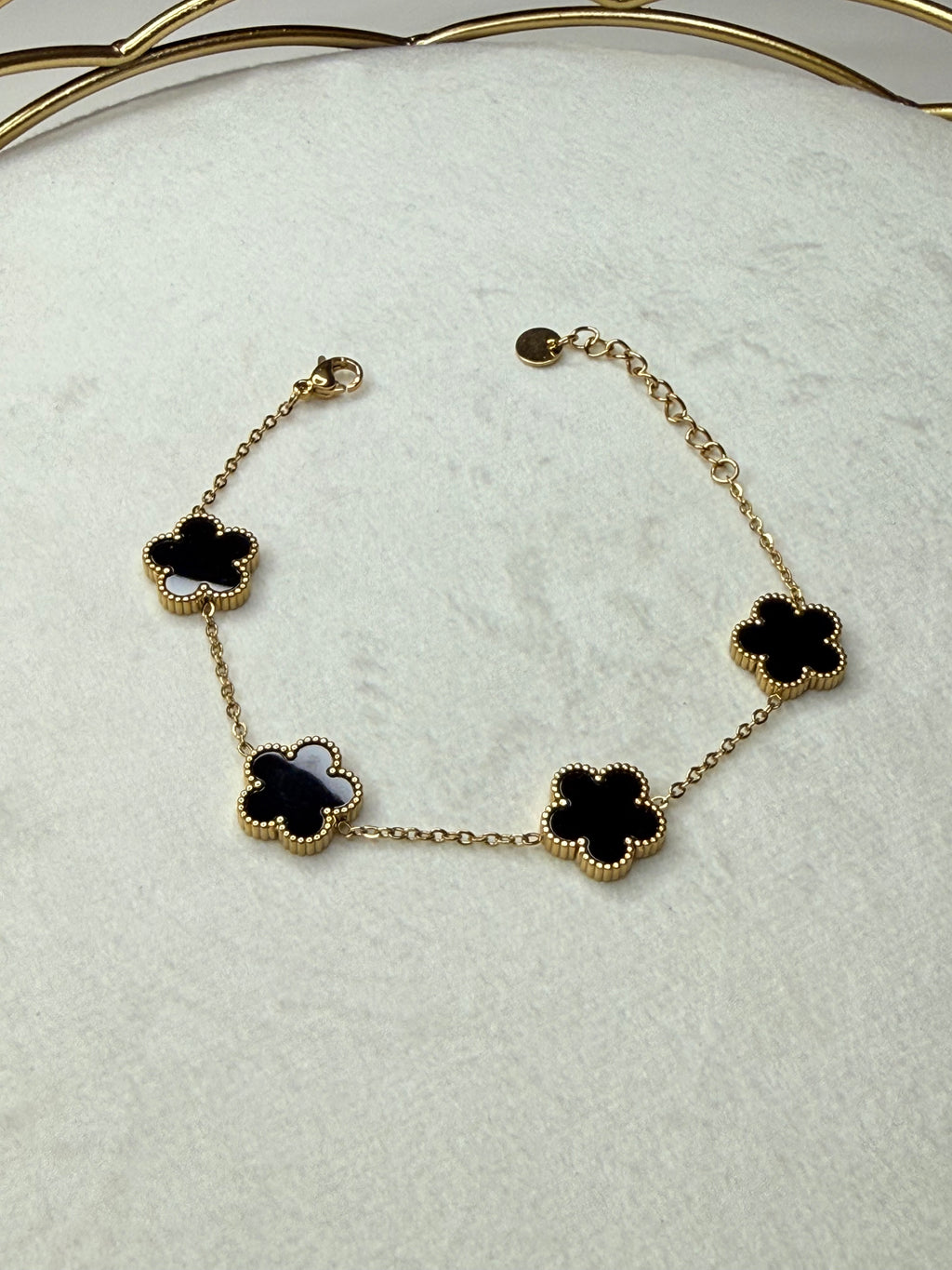 Bracelet Pétales Noir