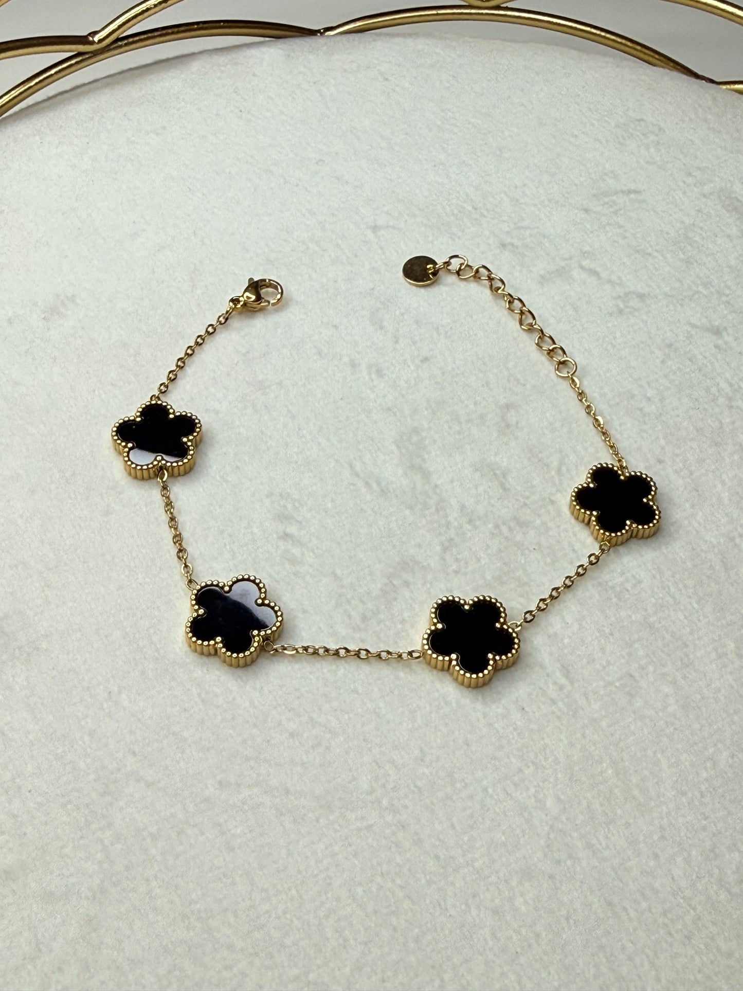 Bracelet Pétales Noir