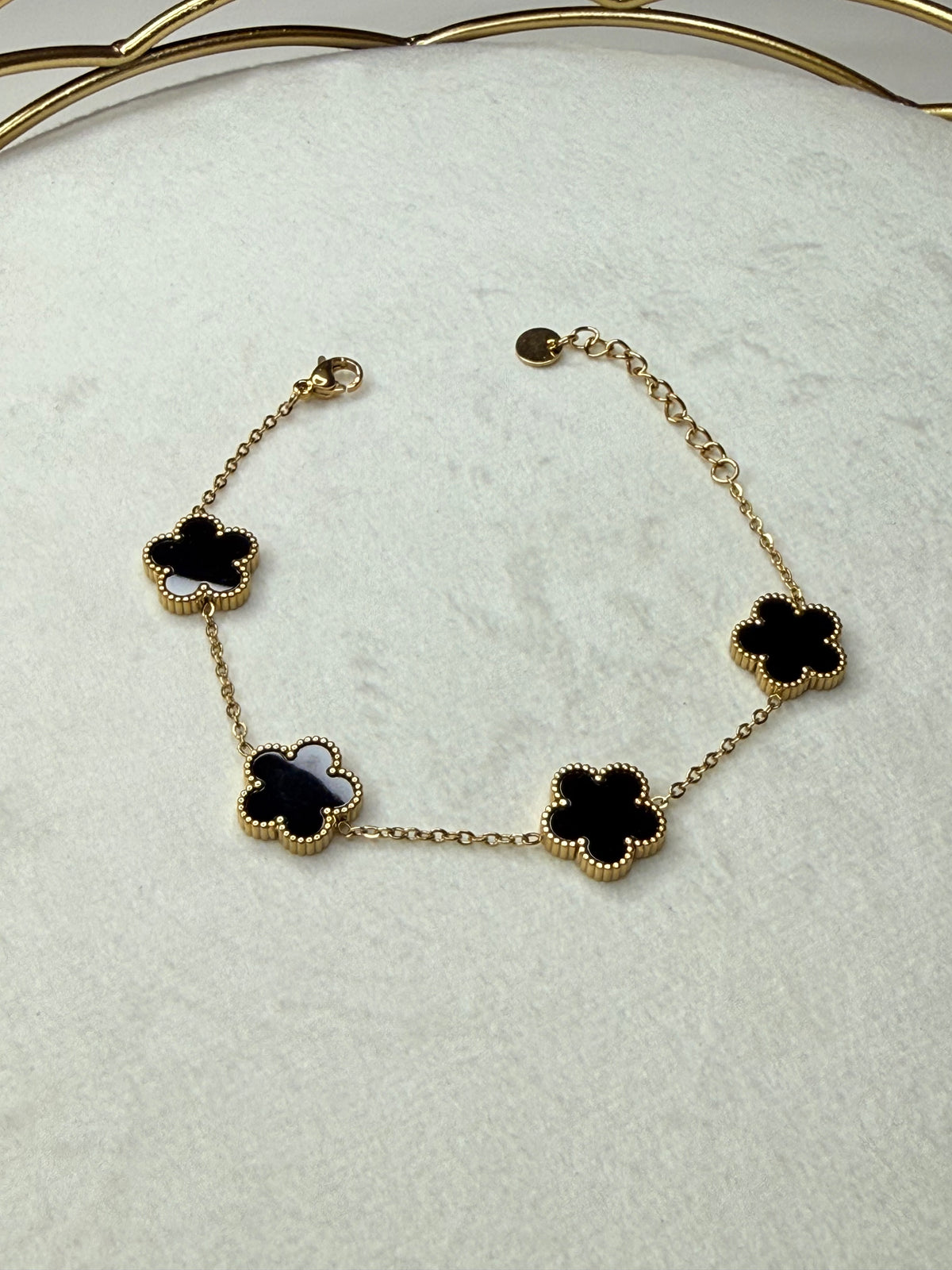 Bracelet Pétales Noir