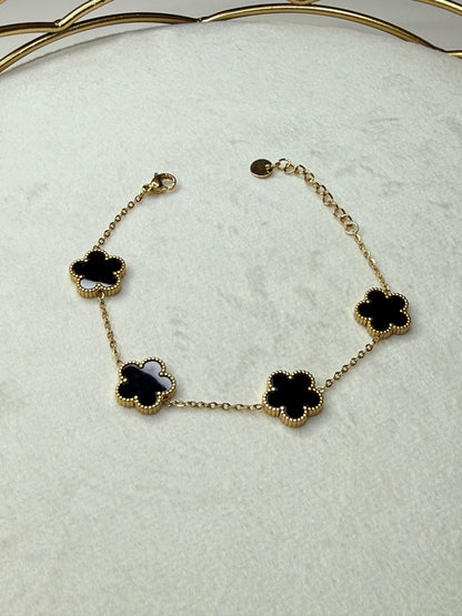 Bracelet Pétales Noir