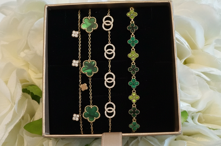 Coffret Green Combo de 4 Bracelets✨✨