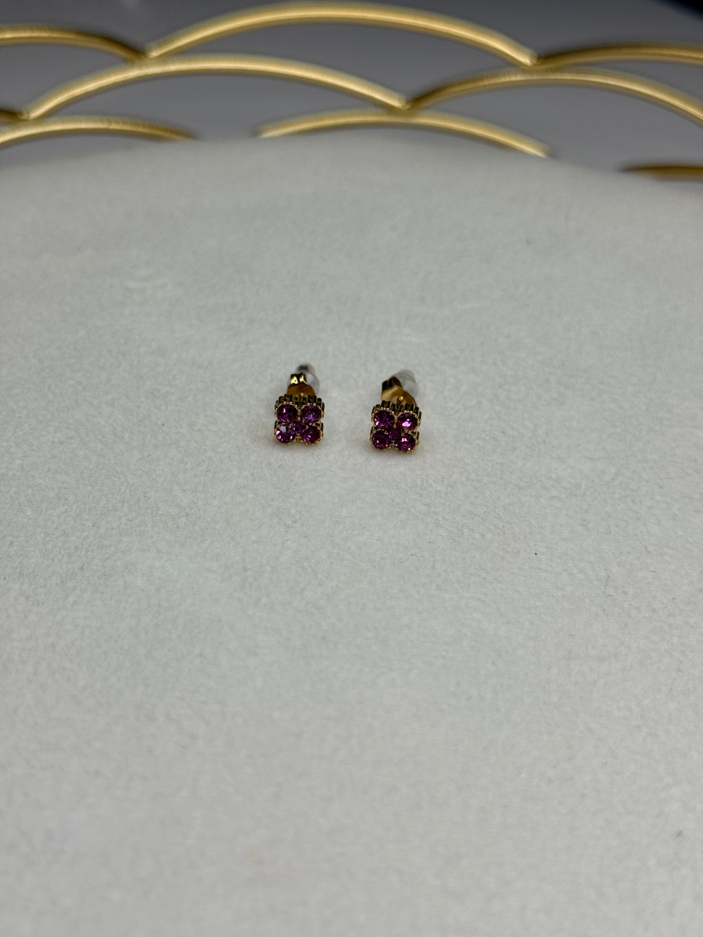 Boucles Flower Rose foncé
