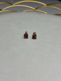Boucles Flower Rose foncé