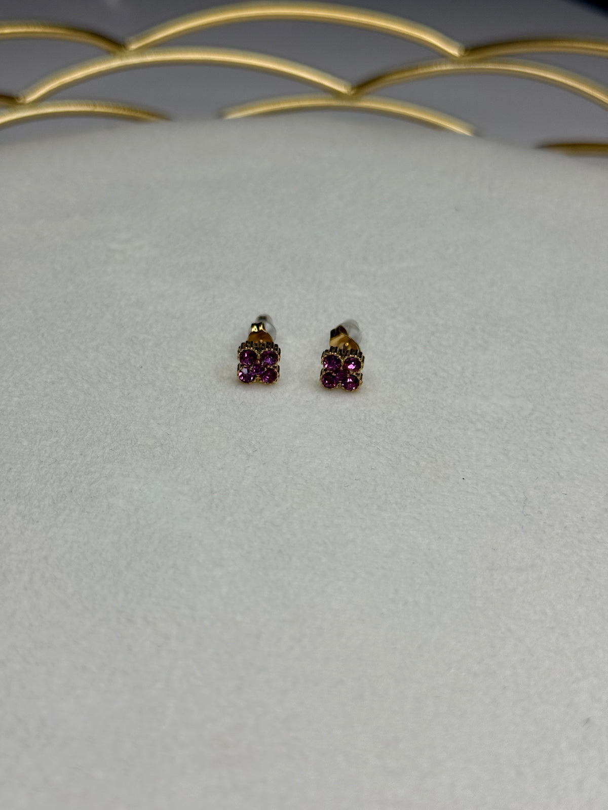 Boucles Flower Rose foncé