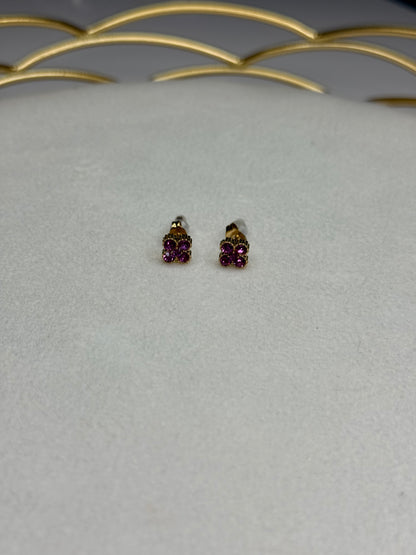 Boucles Flower Rose foncé