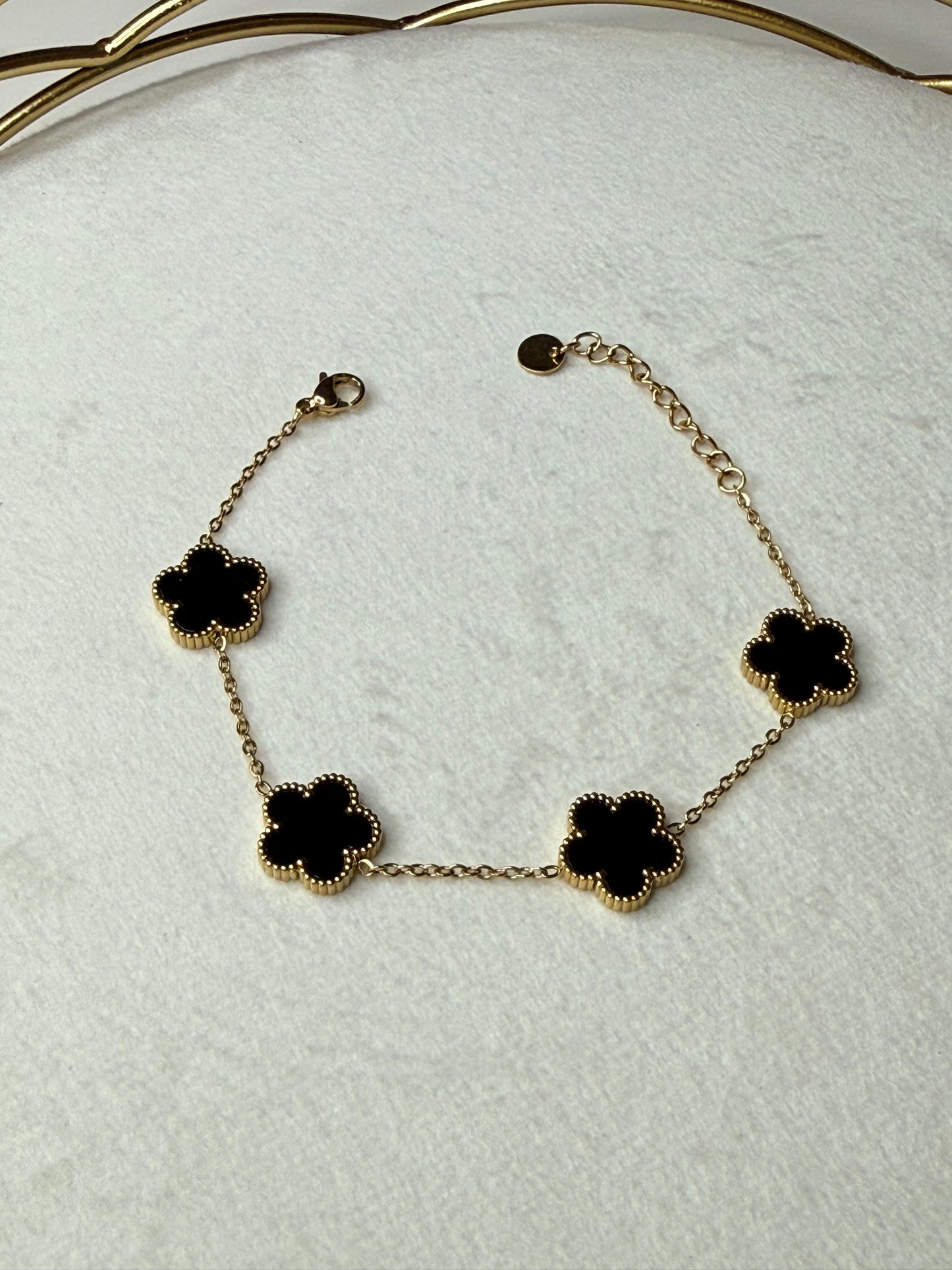 Bracelet Pétales Noir