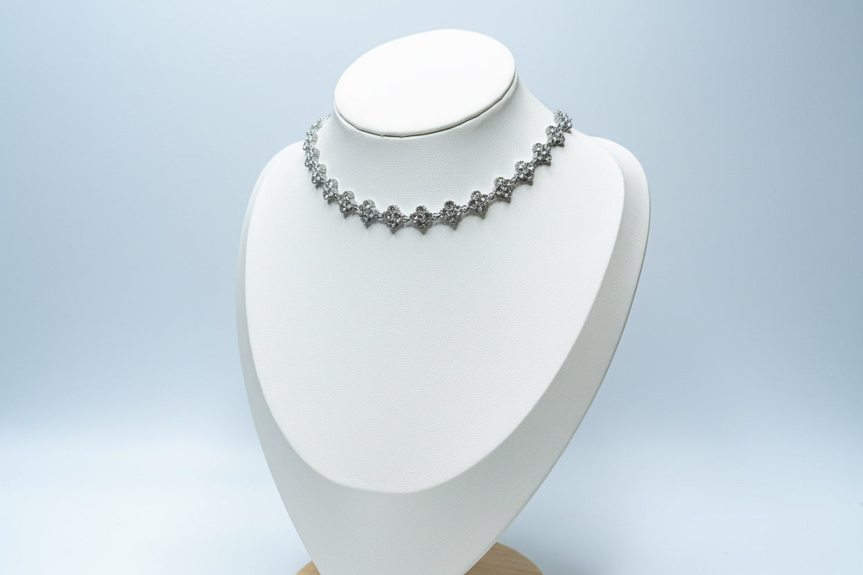 Collier Flowers Argenté