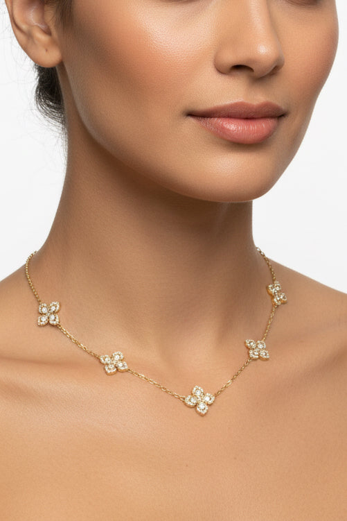 Collier Jasmine Blanc