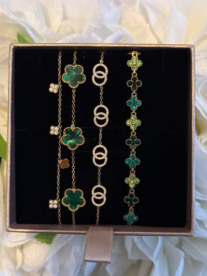 Coffret Green Combo de 4 Bracelets✨✨