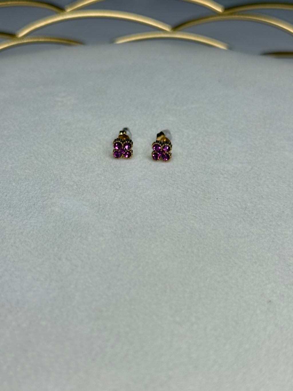 Boucles Flower Rose foncé