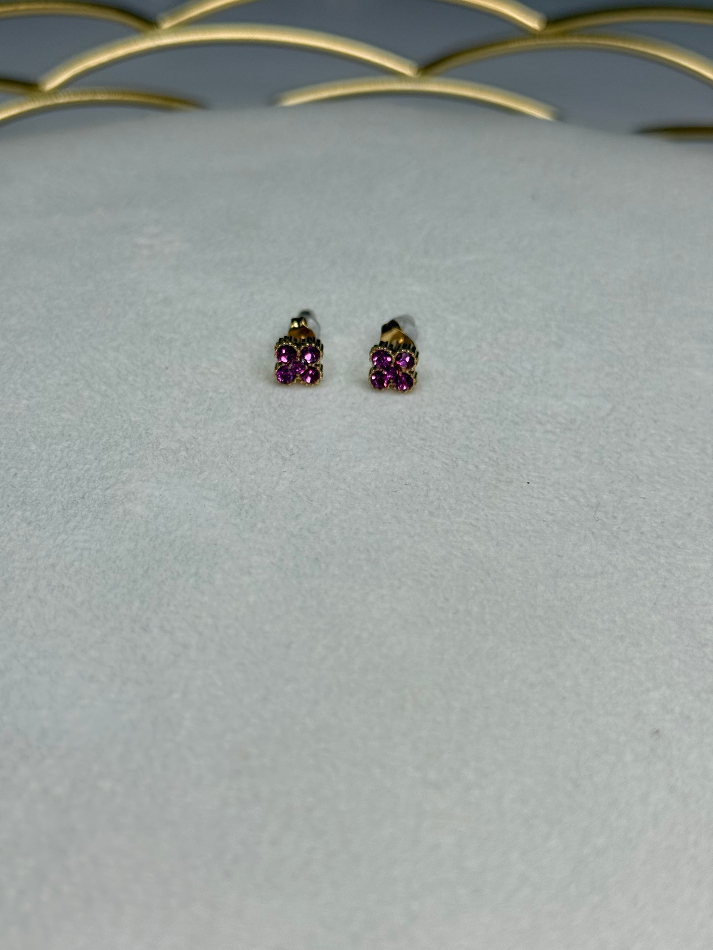 Boucles Flower Rose foncé