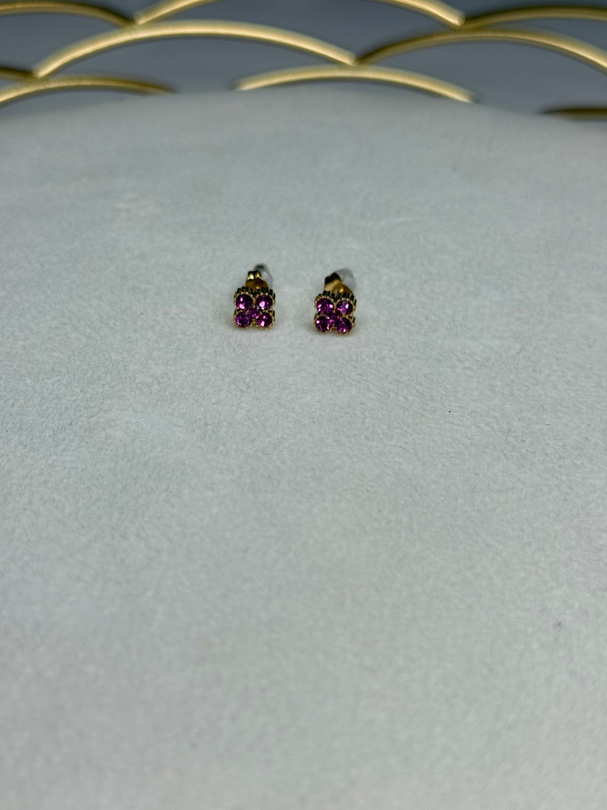 Boucles Flower Rose foncé