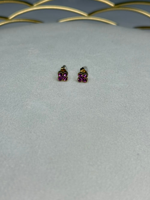 Boucles Flower Rose foncé