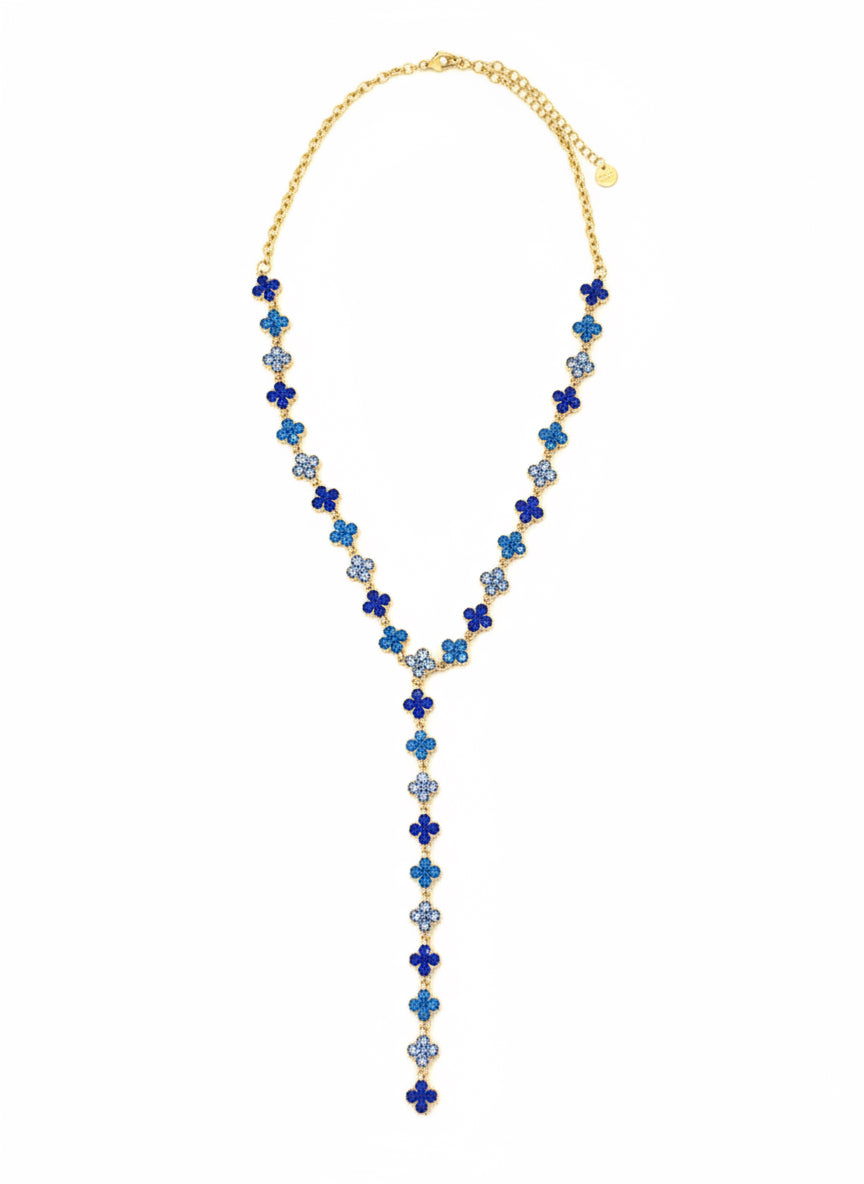 Collier Flowers Blue