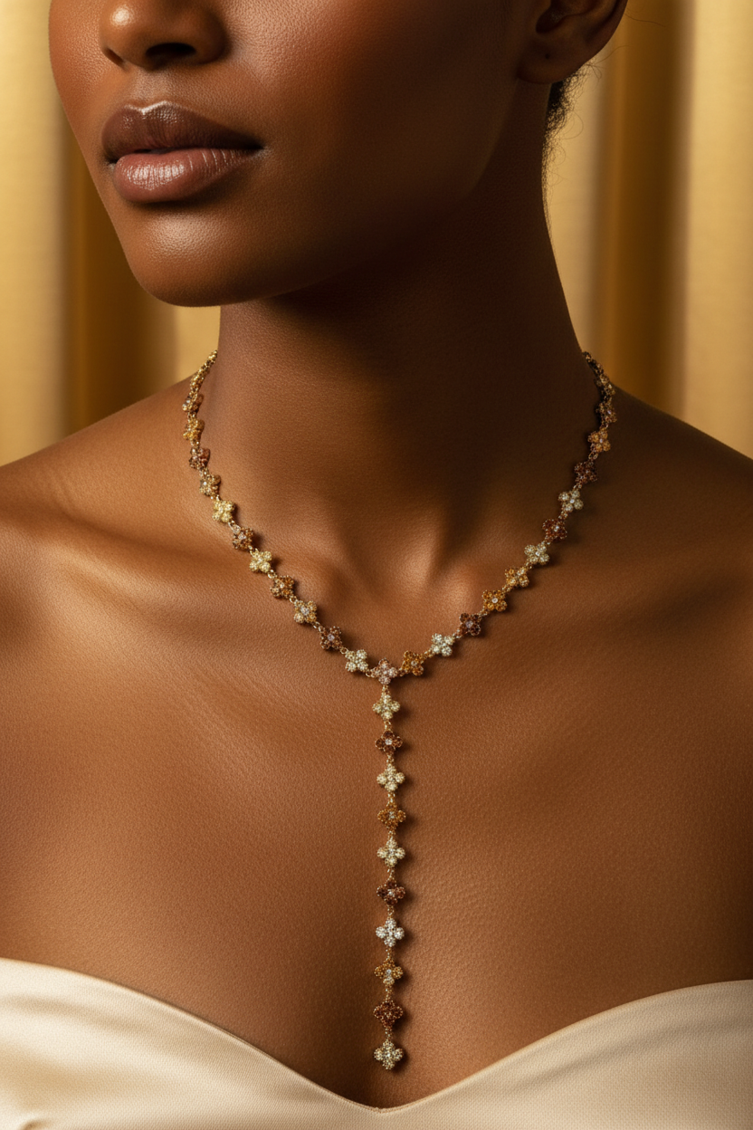 Collier Flowers Choco