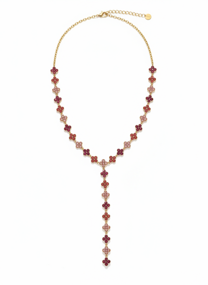 Collier Flowers Pink