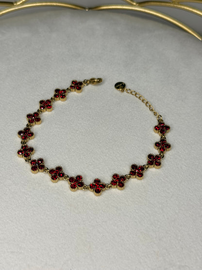 Bracelet Flowers Rouge
