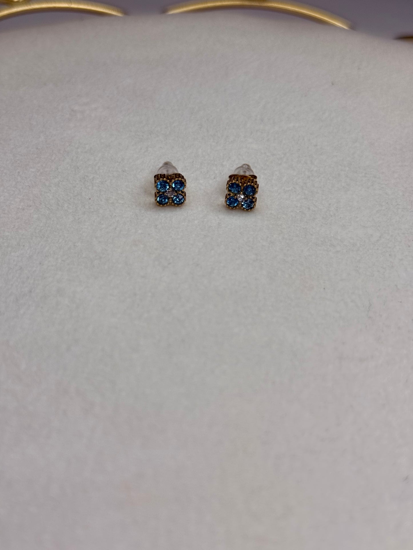 Boucles Flower Bleue Claire
