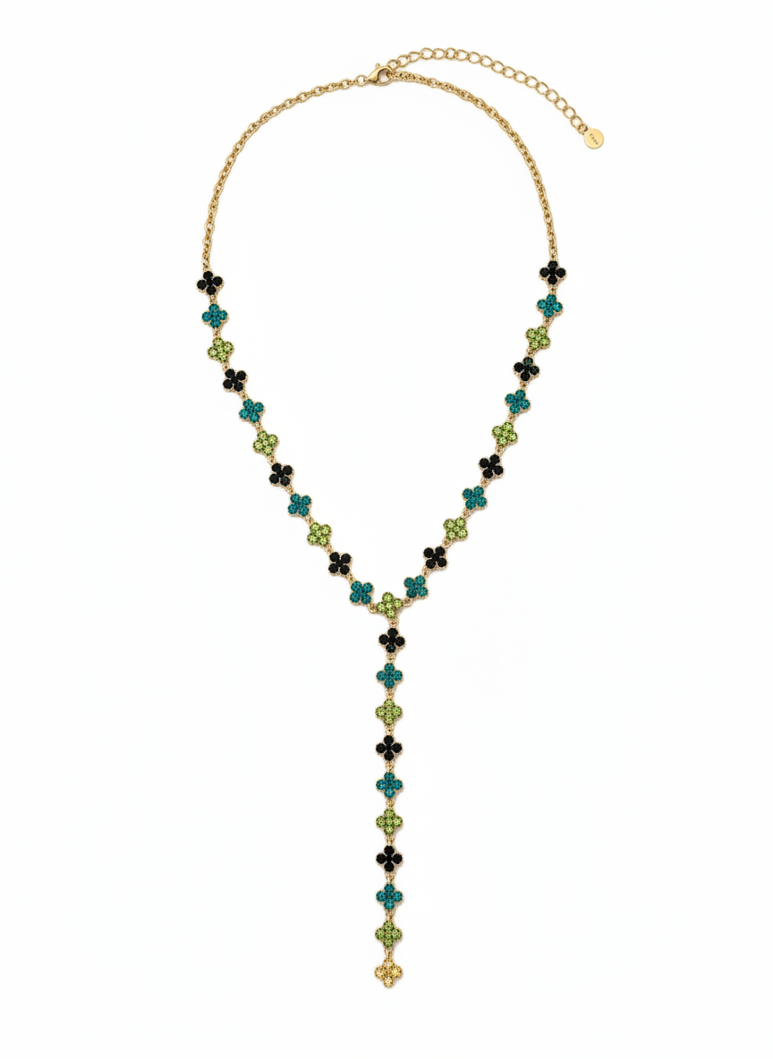 Collier Flowers Green