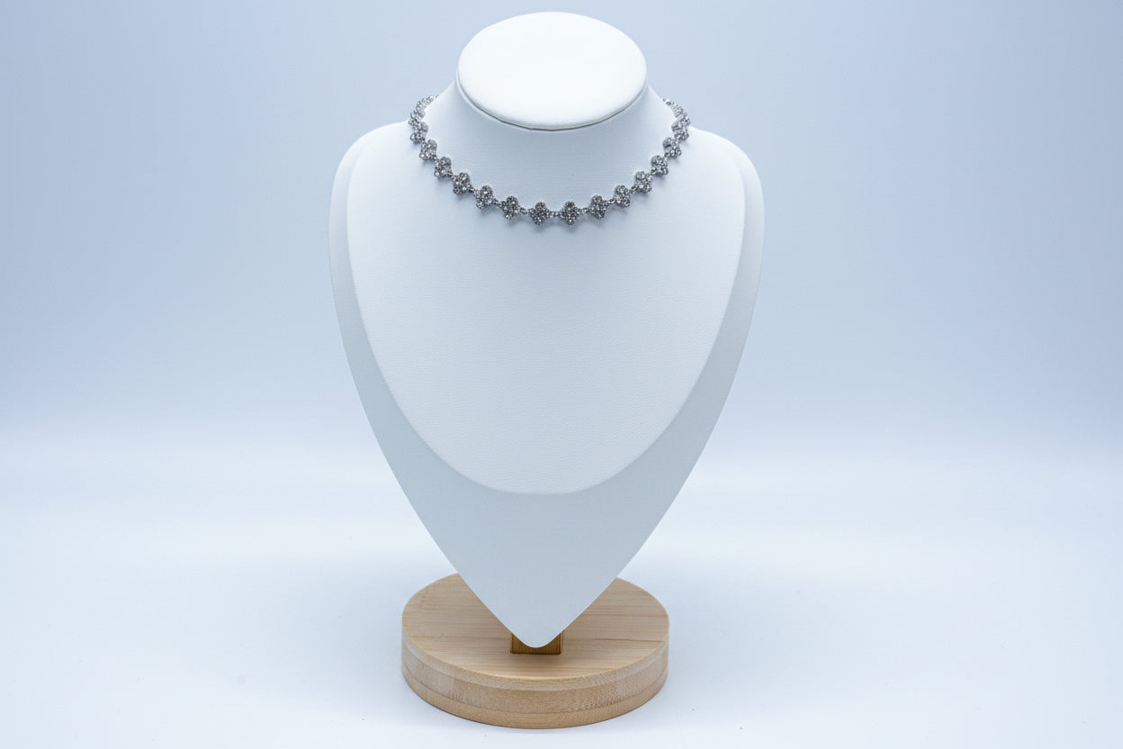 Collier Flowers Argenté