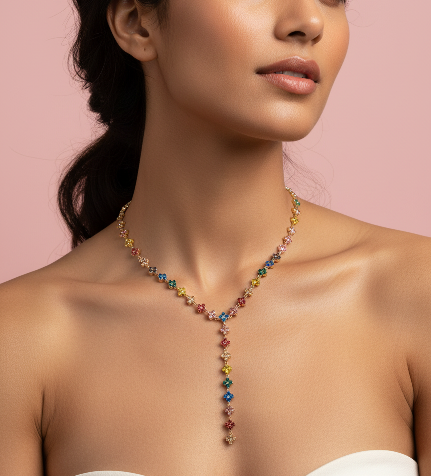 Collier Flowers Colors y