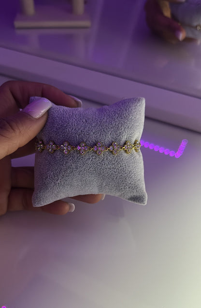 Bracelet Flower White