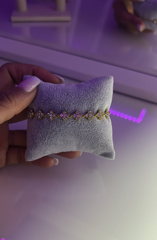 Bracelet Flower White