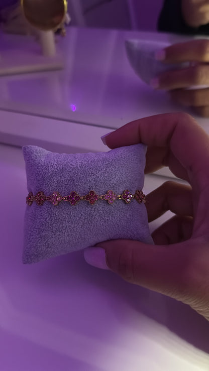 Bracelet Flower Pink