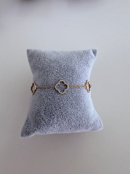 Bracelet Clover Doré